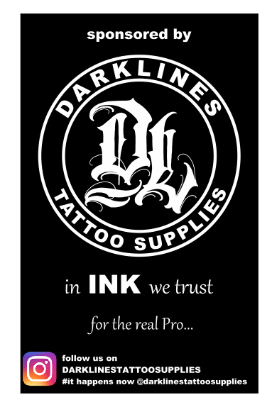 Διαφημιστικές σημαίες 25x40cm για την DARKLINES TATTOO SUPPLIES
