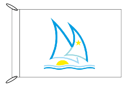 Διαφημιστικές σημαίες σκαφών θαλάσσης 80x60cm για την VOILIER GREECE