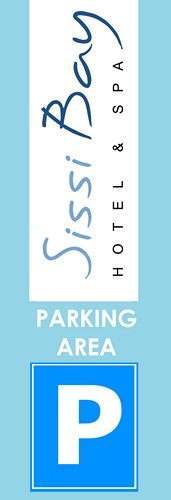 Διαφημιστική σημαία PARKING του ξενοδοχείου SISSI BAY